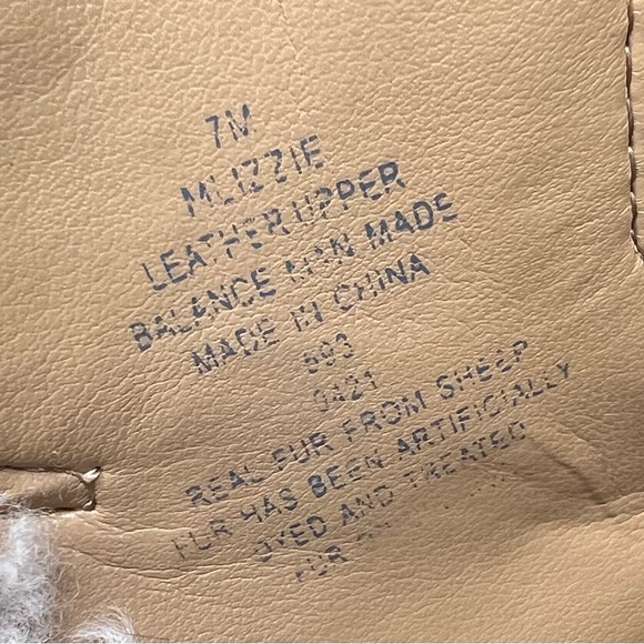 Marc Fisher Shearling Lace-Up Hiker Boots • Suede Lug Sole • Tan • Women’s 7M - Picture 9 of 11